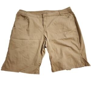 Lane Bryant  Womens Khaki Golf Shorts Bermuda Walking Casual Activewear plus‎ 22